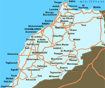 Maroc - Carte gnrale de la destination